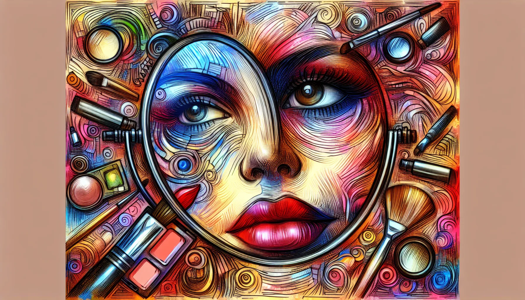 Le Maquillage et le Miroir de l'Âme: Une Exploration Psychanalytique